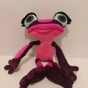 Plush Pink & Purple Frog Stuffed Animal - Soft Kids Toy